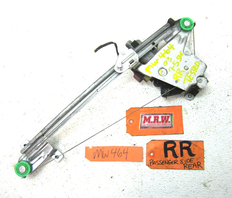 WINDOW MOTOR REGULATOR DOOR GLASS LIFT CABLE Passenger SIDE REAR 99-09 SAAB 9-5