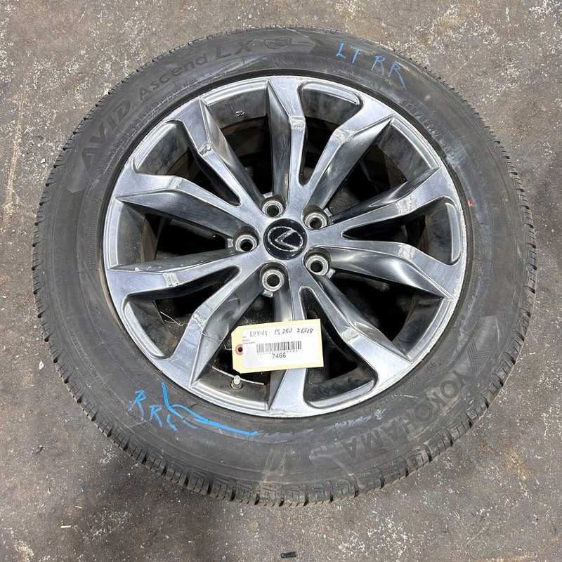 2011-15 LEXUS NX WHEEL 18" RIM W/TPMS & TIRE 18x7.5 235/55R18 USED 22 YEAR 1PCS