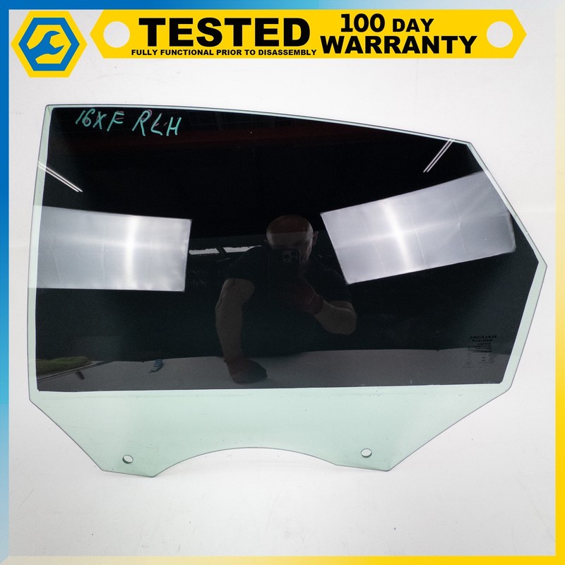 16-23 JAGUAR XF REAR LEFT DRIVER SIDE DOOR WINDOW GLASS OEM