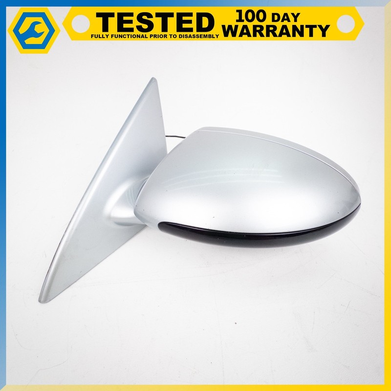 06-10 BMW M6 FRONT LEFT DRIVER SIDE DOOR MIRROR SILVER ASSEMBLY OEM