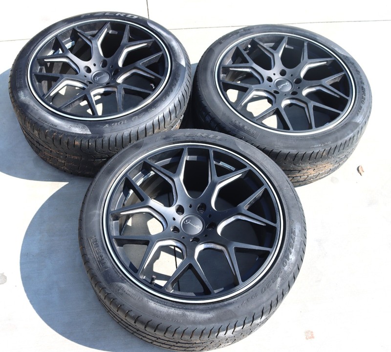 Qty: 3 Gianelle Puerto Wheels Set Of 3 10-15 Camaro 20x10 20x8.5 Staggered USED