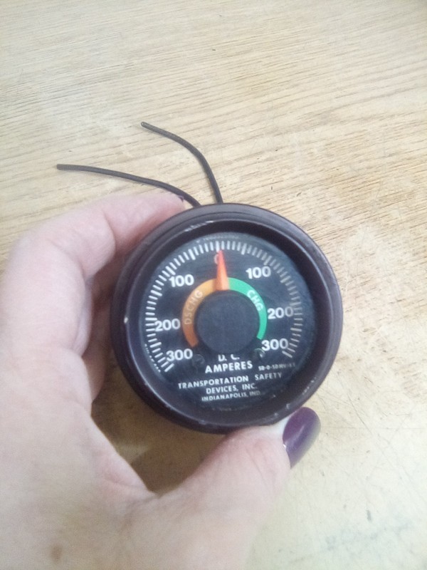 Transportation Safety 2" D.C Amperes Gauge 30-300