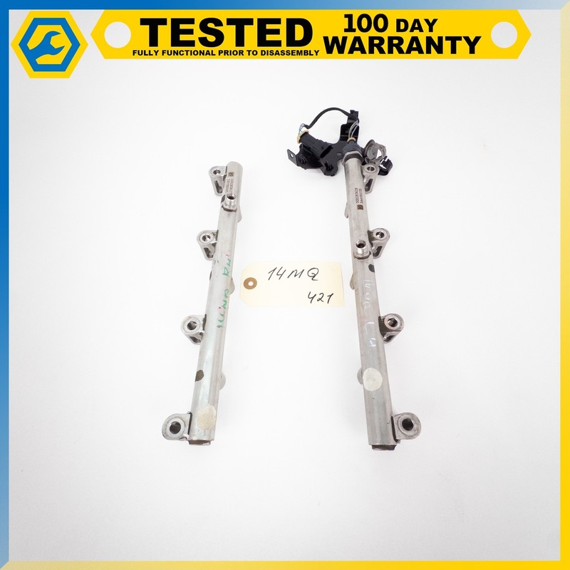 14-19 MASERATI QUATTROPORTE GHIBLI 3.0L FRONT LEFT & RIGHT FUEL RAIL SET OEM