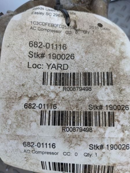 AC Compressor Fits 14-16 DART 879498