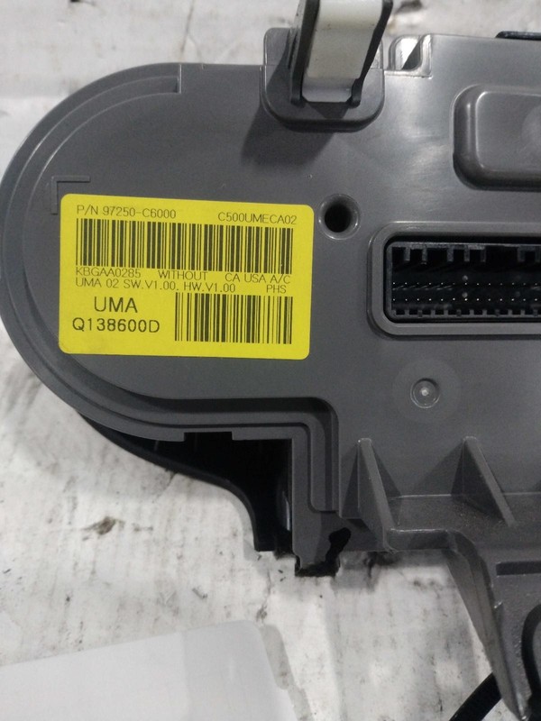 2016 KIA Sorento A/C Selector Switch OEM Maroon 97250C6000 115K Miles