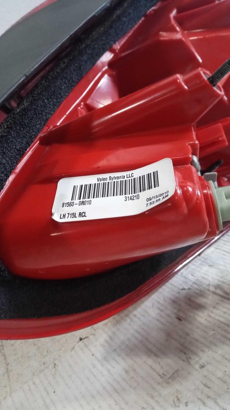 2011 Toyota RAV4 Left Tail Light Assembly - Silver - Used - 536620