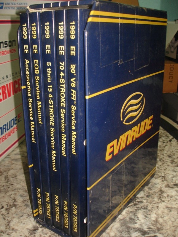 Evinrude1999 EE service manual book set incompletebin 2006