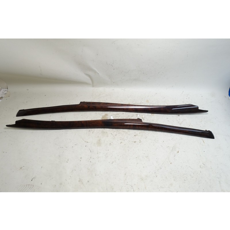 2007-2014 BMW E70 X5 E71 X6 Front Center Console Trim Strips Walnut Root OEM