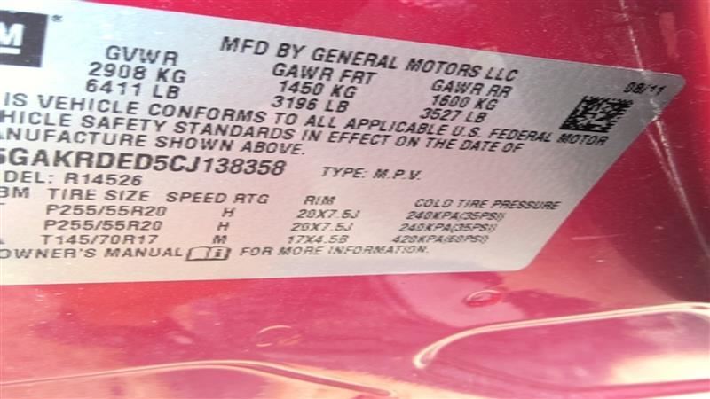 Steering Gear/Rack VIN J 11th Digit Limited Opt NV7 Fits 07-17 ACADIA 1478961