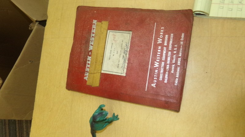 Austin-Western No. 490 Pacer 400-Super 400-Super 500 Manual *FREE SHIPPING*