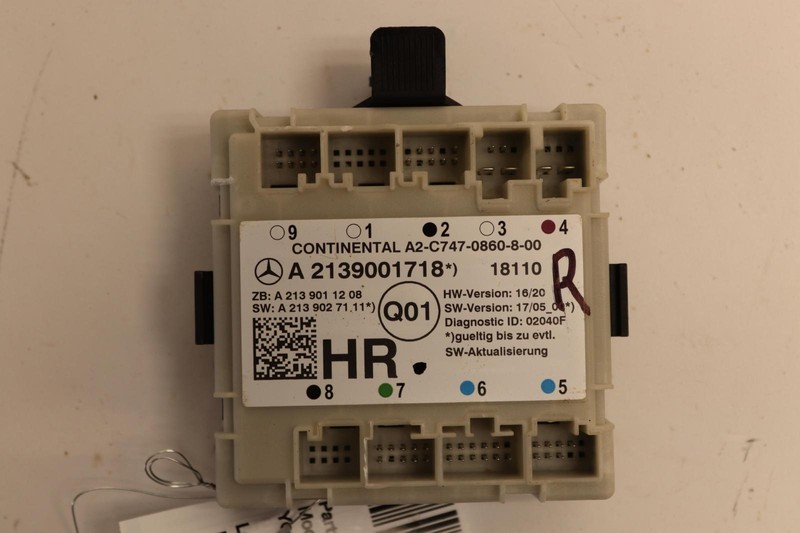 2017-2018 MERCEDES E-CLASS E300 W213 REAR RIGHT SIDE DOOR CONTROL MODULE OEM
