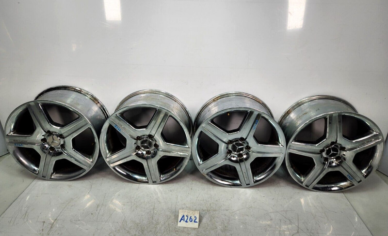 ✅ 07-10 OEM Mercedes W221 S550 Front Rear Alloy Wheel Rims 8.5x19H2 ET43 SET *