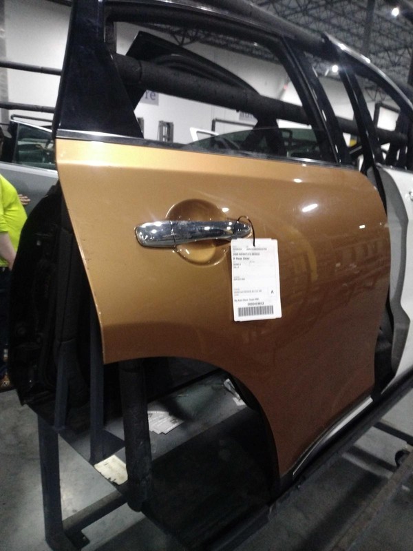 2009 INFINITI FX Series Orange Right Rear Door 313671 - 203k Miles