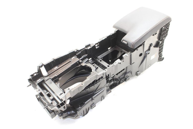 Black Leather Front Center Console with Armrest Fits 17-20 F-PACE