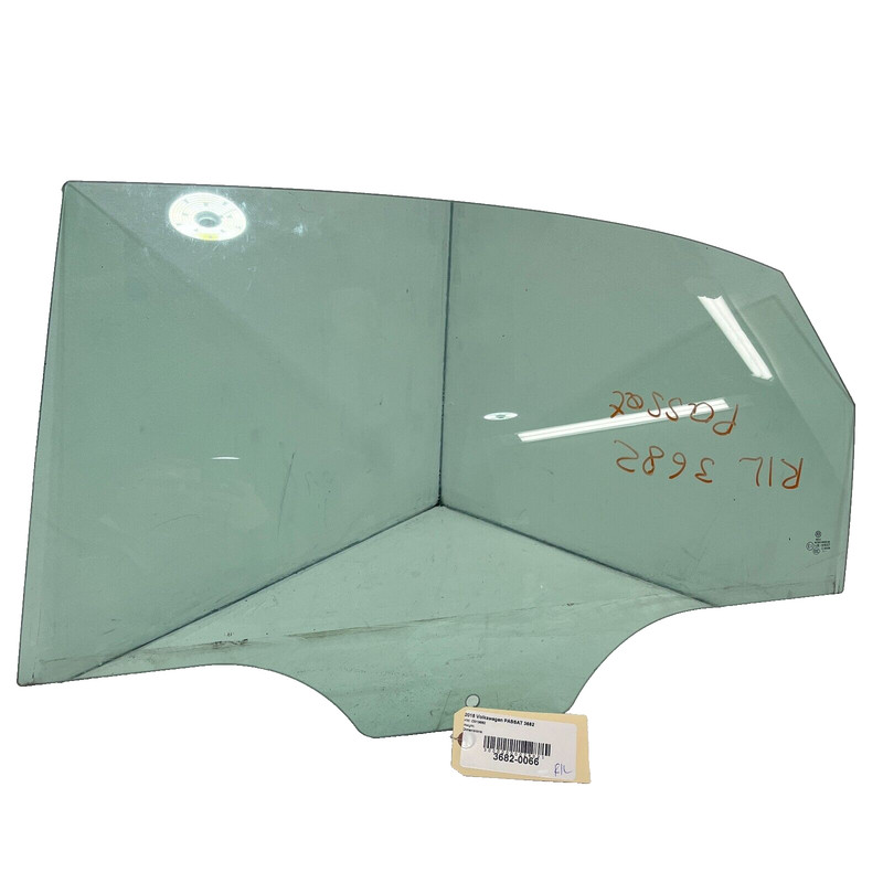 VOLKSWAGEN PASSAT 2012-2022 REAR LEFT DRIVER SIDE DOOR WINDOW GLASS OEM