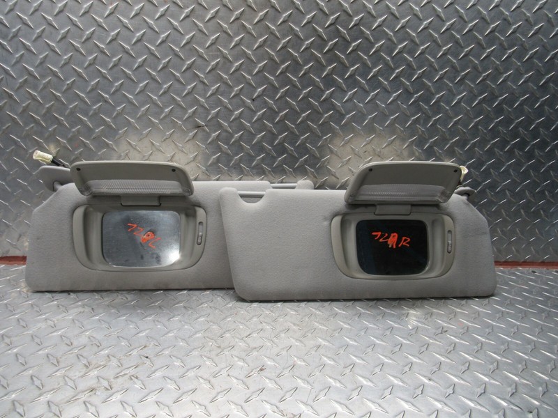 02-04 TOYOTA CAMRY SUN VISORS SET PAIR W/O ILLUMINATION WITH SUN ROOF