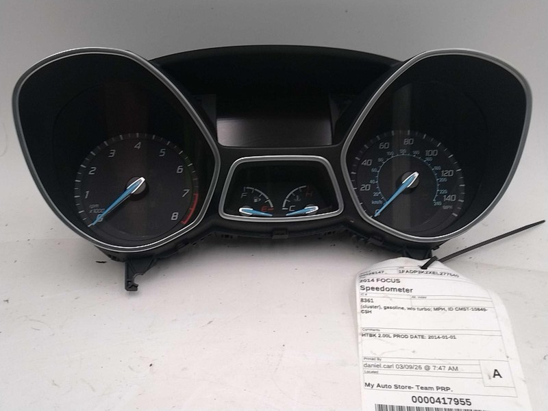 2014 Ford Focus Speedometer Gauge OEM Silver 148K Miles CM5T10849CSH