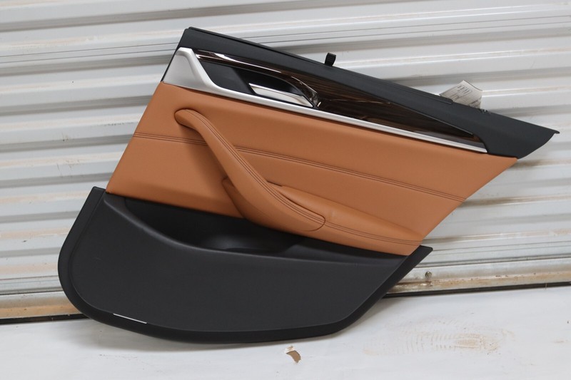 2017-2022 BMW 540I G30 REAR RIGHT DOOR PANEL COVER COGNAC DAKOTA LEATHER OEM