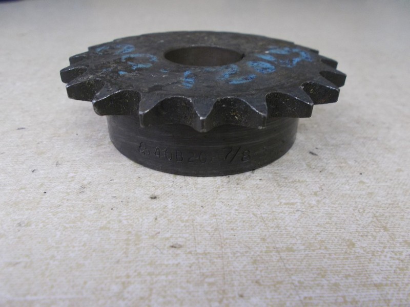 Roller Chain Sprocket 40B20F7/8 BS: 7/8" *FREE SHIPPING*