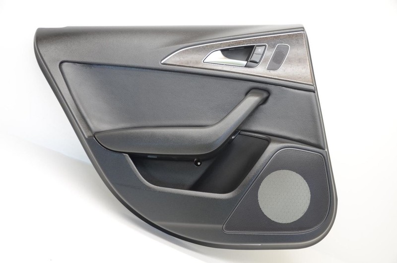12-18 Audi A6 Black Driver Left Rear Interior Door Trim Panel 4G0867221