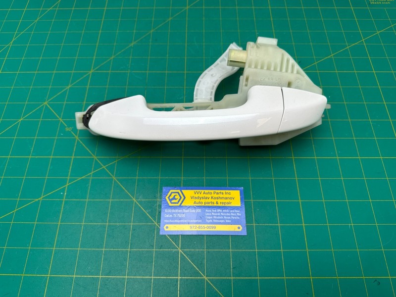 18-23 KIA STINGER - REAR LEFT DRIVER SIDE EXTERIOR DOOR HANDLE White SWP OEM