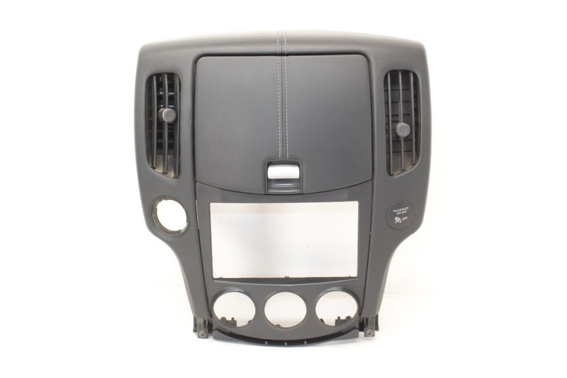 10-14 Nissan 370Z Coupe Black Center Dash Radio Bezel 682501EA0A