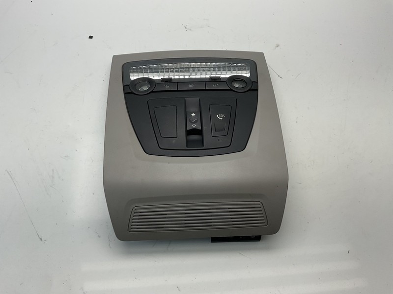 2011-2016 BMW 5 SERIES F10 FRONT OVERHEAD DOME LIGHT SUNROOF SWITCH BEIGE OEM