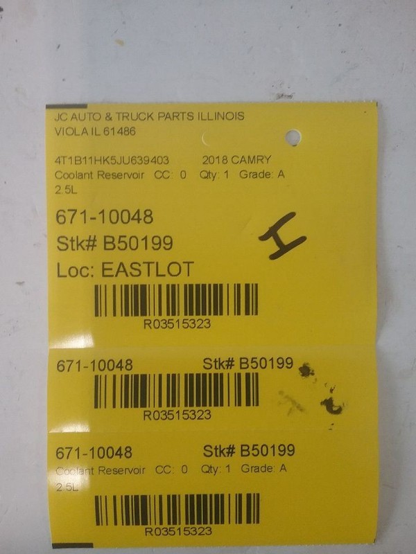 Coolant Reservoir Engine Fits 18-23 CAMRY 3515323