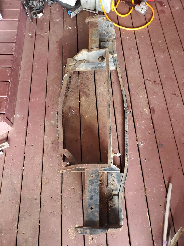 1965 Cadillac Sedan Deville front radiator fender core support frame structure