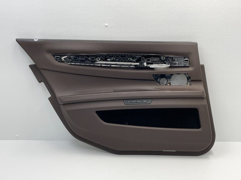 13-15 BMW Alpina B7 F02 LWB Rear Left Interior Door Panel ZBWT Leather 1457 OEM