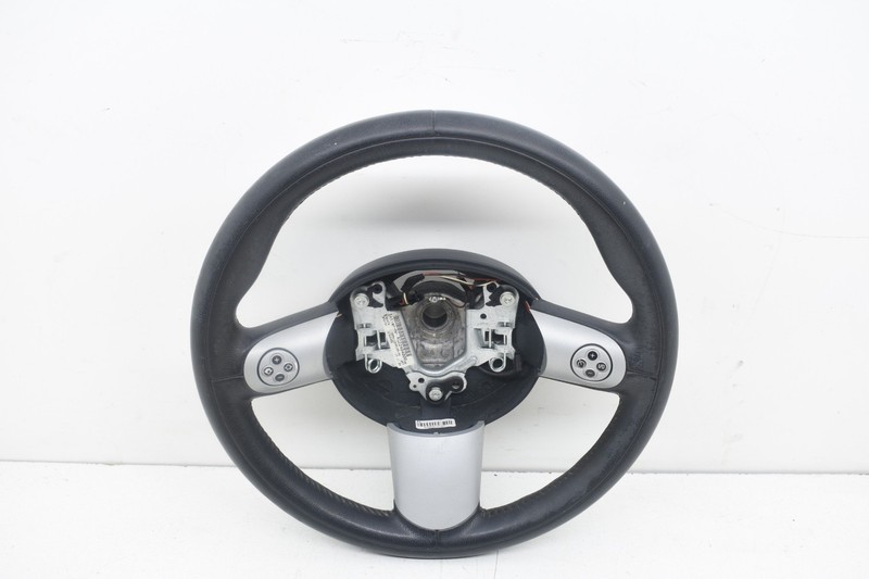 2006 MINI COOPER S 3-SPOKE LEATHER STEERING WHEEL WITH BUTTONS OEM KW84