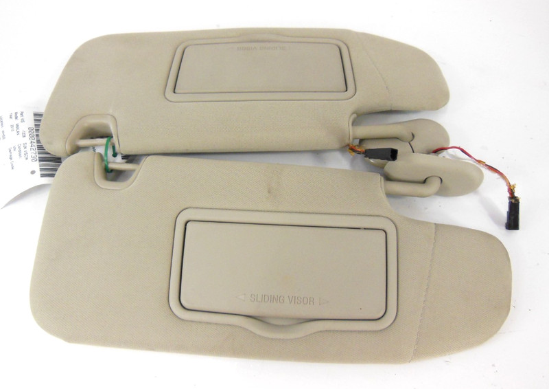 2010-2012 Mercury Milan Sun Shade Visor Pair Left Right W/ Illumination OEM
