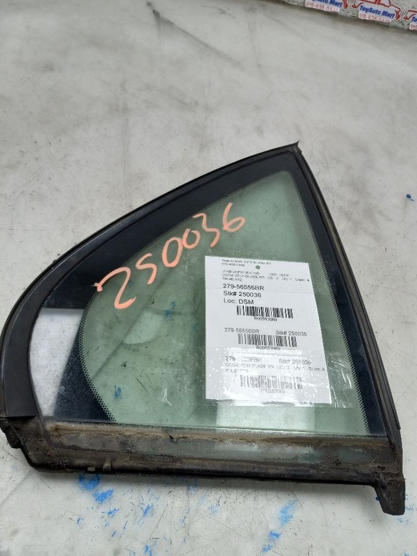 01-06 LEXUS LS430 REAR PASSENGER RIGHT DOOR VENT GLASS