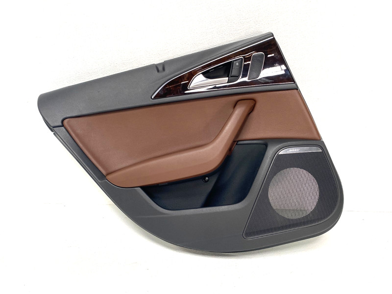 16 17 18 Audi A6 C7 REAR LEFT DOOR PANEL COVER TRIM OEM #A0.38