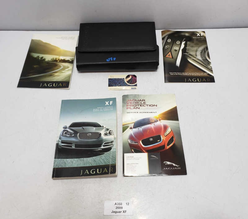 ✅ 2009 OEM Jaguar XF Owners Manual Maintenance Book Wallet SET
