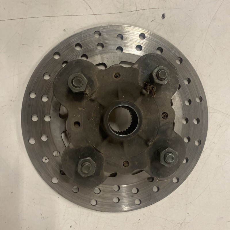 1998 98 Yamaha YFM600 600 Grizzly Atv Front Wheel Hub And Brake Rotor