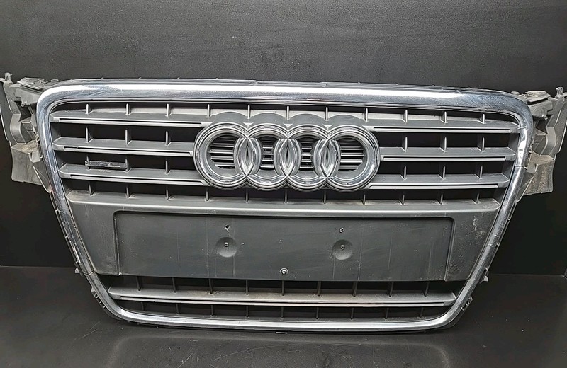 2009-2012 Audi A4 S B8 Front Bumper Grille Gray Chrome Molding OEM 8K0853651