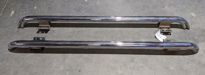 02 FORD F150 HARLEY DAVIDSON RUNNING BOARD SET PAIR CHROME CREW CAB 1190635