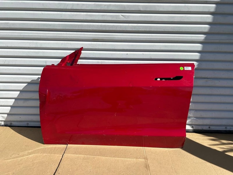 ✅ 17-23 Tesla Model 3 Front Left Driver Side Door Shell Red w/dent and scratches