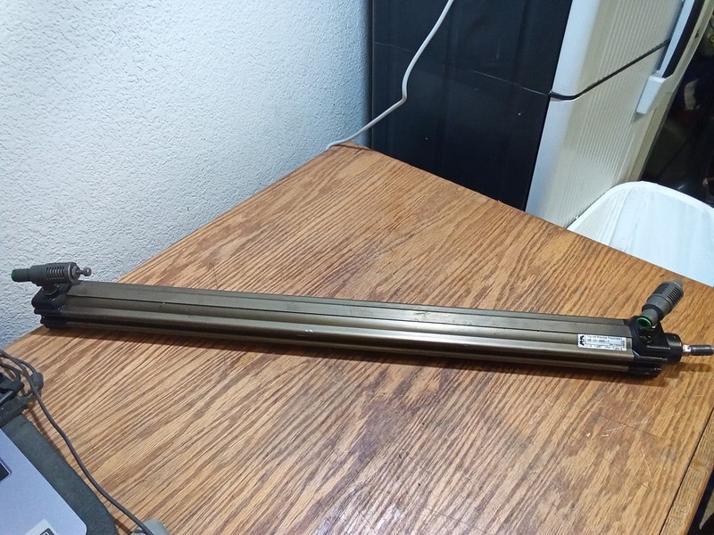 Rexroth Mecman 168-04-0000-1 (Bent End) Double Acting Pneumatic Cylinder