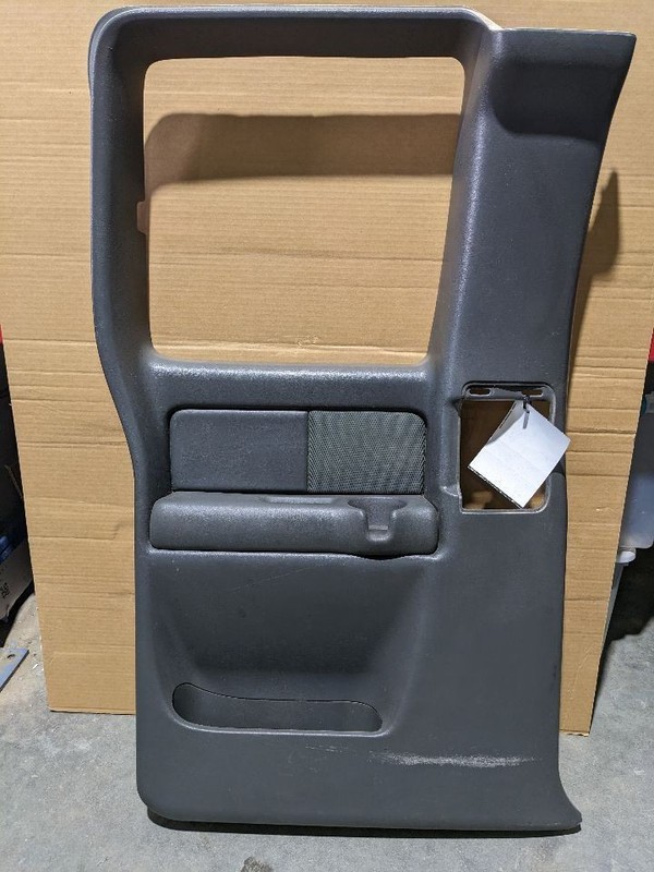 03-06 Silverado Very Dark Pewter Extended Rear Driver Left Door Trim Panel