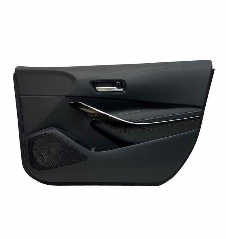 21 TOYOTA COROLLA FRONT RIGHT INNER DOOR TRIM PANEL BLACK LEATHER 6761012U10C1
