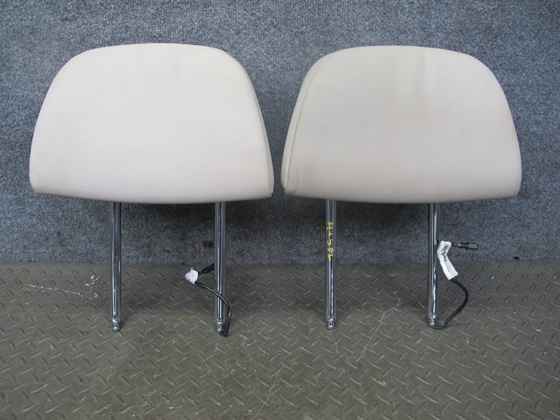 07-14 BMW E71 E72 X5 X6 FRONT LEFT & RIGHT SIDE COMFORT SEAT HEADREST LEATHER