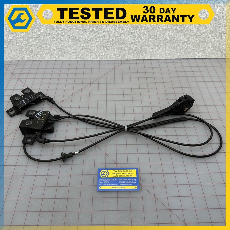 17-20 JAGUAR XE HOOD LATCH LOCK / RELEASE CABLE / HANDLE OEM