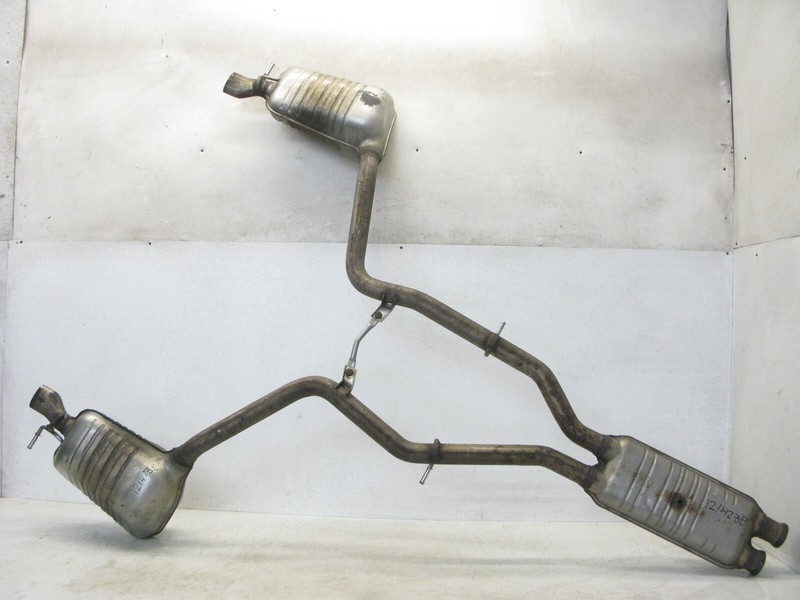11 MERCEDES W212 E350 SEDAN 4-MATIC MIDDLE END EXHAUST MUFFLER RESONATOR OEM 121