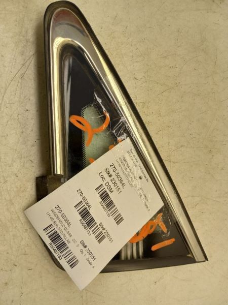 09-16 TOYOTA VENZA 2.7L DRIVER SIDE PILLAR GLASS WINDOW