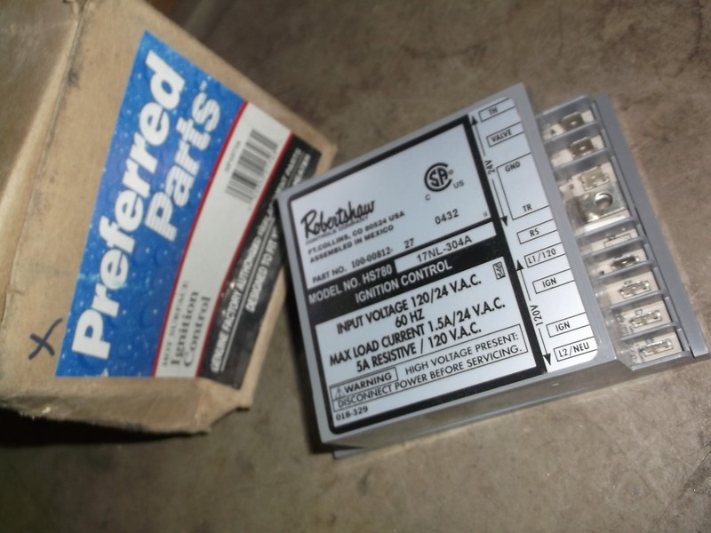 Robertshaw Rheem Ignition Contol Perferred Parts SP10758 *FREE SHIPPING*