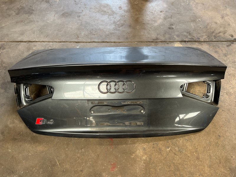 13-16 Audi S4 A4 TRUNK LID SHELL Gray OEM