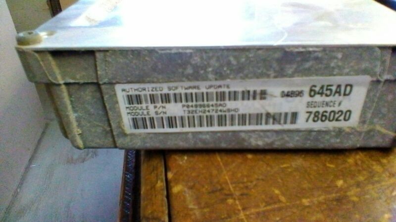 Engine ECM Electronic Control Module Convertible 2.7L Fits 03 SEBRING 92223