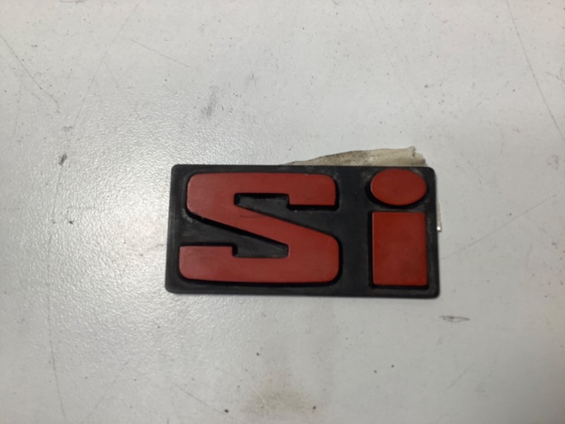85-87 Honda Civic Si Rear Emblem Decal Si 87303-SB2-680 OEM